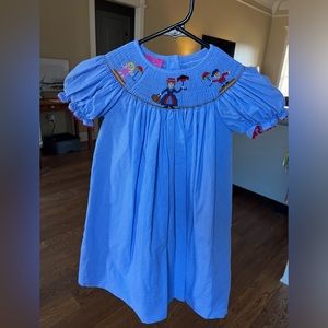 Mary Poppins Smocked dress girls size 4T